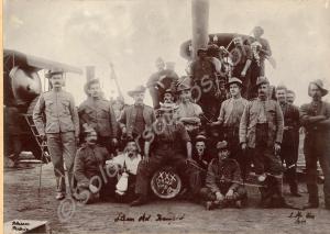 Soldiers with steam transport. Pretoria, South Afr