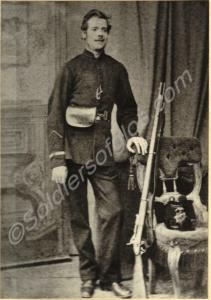 Private A.J. Adams. No.8 Company 1st (Bristol) Rif