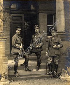 Three officers of 1st Battalion, The Gloucestershi