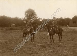 Two mounted officers of the Gloucestershire Regim