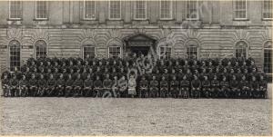 Signed mounted photograph of Queen Mary and the Ro