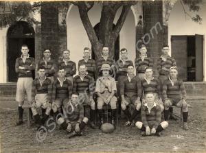Rugby team.  1st Battalion, The Gloucestershire Re