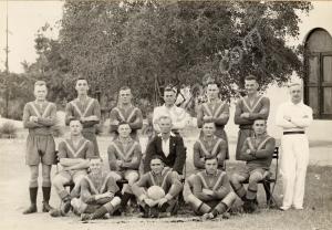 Drums football team.  1st Battalion, The  Gloucest