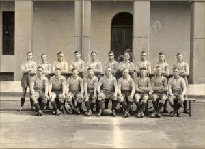 "28th Rugby Team 1937. Finalists in the Madras Gym
