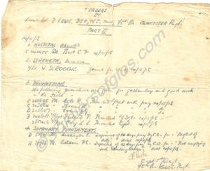 Battalion Part II Orders dated 14th October 1918 s