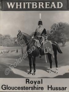 Whitbread pub sign -  Royal Gloucestershire Hussar