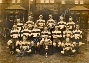 "The 28th Regiment Rugby Football Team. Winners of
