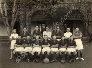 Football team. "Employed Group. 1st Bn. The Glouce