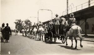 Lieutenant-Colonel Fane in carriage with mounted e