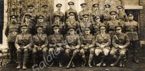 Black and white photograph of officers of the 1st