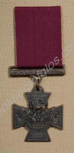 Victoria Cross. (replica)  Awarded to Surgeon H.T.