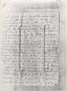 Photocopy of document of account of Sir Edward Bra