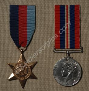 Group of two medals; 1939-1945 Star and 1939-1945