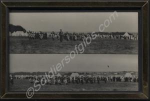 Two small framed photographs of the 5th Battalion