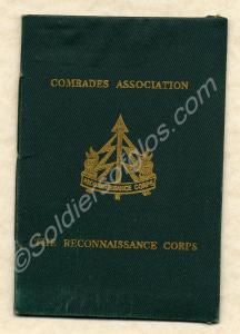 Association membership card of the Reconnaissance