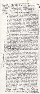 Photocopy of a newspaper cutting from 1918 concern