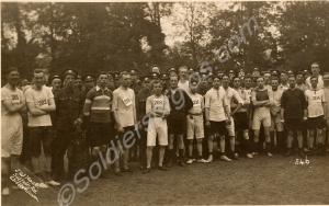Group of soldiers, some of whom appear to be weari