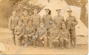Gloucestershire Regiment soldiers, c.1914.