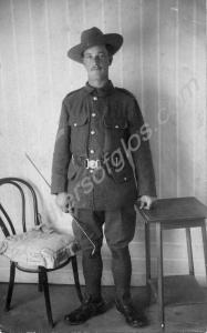 Corporal in slouch hat and riding gear. c.1914-191