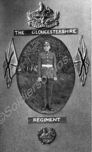 Soldier of the Gloucestershire Regiment, with Glou