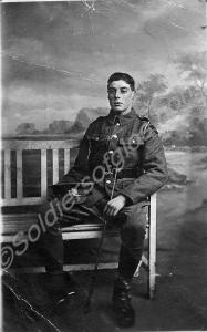 Private J.G. Green of the Gloucestershire Regiment