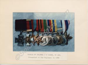The medals of Colonel J.P. Carne V.C., D.S.O. of t