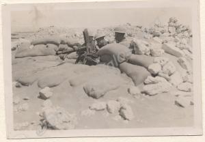 Machine gun in trench at Mersa Matruh. 2nd Battali