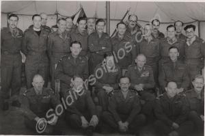 Gloucestershire Regiment officers with Field Marsh