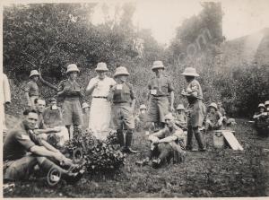 Taking a break. 1st Battalion, The Gloucestershire