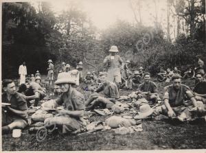 Taking a break. 1st Battalion, The Gloucestershire