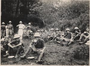 Taking a break. 1st Battalion, The Gloucestershire