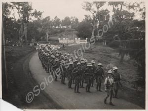 'C' Company march to Ooty. 1st Battalion, The Glou