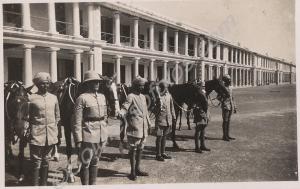 Horses and grooms. 1st Battalion, The Gloucestersh