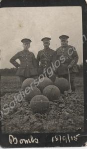 Three unidentified Gloucestershire Regiment office