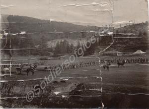 Parade at a hill station. 1st Battalion, The Glouc
