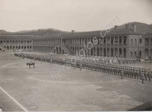 Parade at Wellington Barracks, India. Barracks. Re