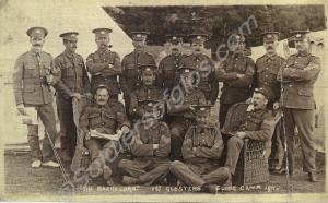 Group of sergeants. Front 'The Bachelors 1st Glost