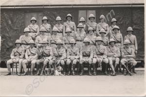 Officers in tropical dress.  Probably 2nd Battalio