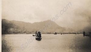 'The Peak, Hong Kong through the usual mist'. c. 1