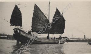 'A Junk on the Lhangpo'.  2nd Battalion, The Glouc
