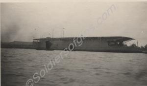 'H.M.S. Argus Aeroplane Carrier'.  Shanghai, 1927.