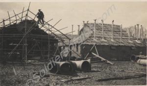 'Huts in Construction at the Waterworks'.  2nd Bat