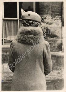 H.R.H. Queen Mary wearing the Back Badge. 8th Batt