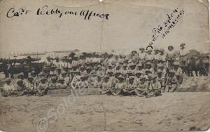 'With the Gloucesters in Egypt 1919'. Front 'Capt