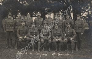'Sgts of B Company 3/6 Gloucesters'. 3/6th Battali