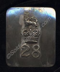 Belt plate, as worn by the 28th North Gloucestersh