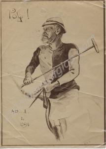 Sketch of Major Edwin Law. 61st South Gloucestersh