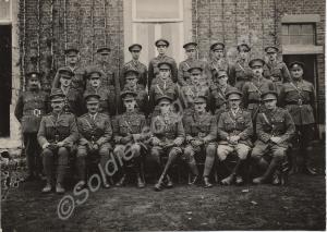 "Officers of 1st Bn. Shortly after the Armistice N