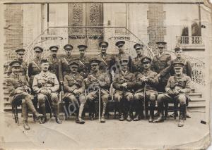Formal group of officers, c.1914-1918. Various uni