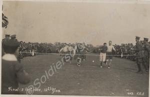 3-legged race. 'Final- 3 legd. race, 12th Glos'. 1